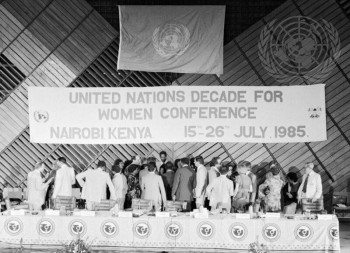 UN Decade for Women Conference, Nairobi, 1985